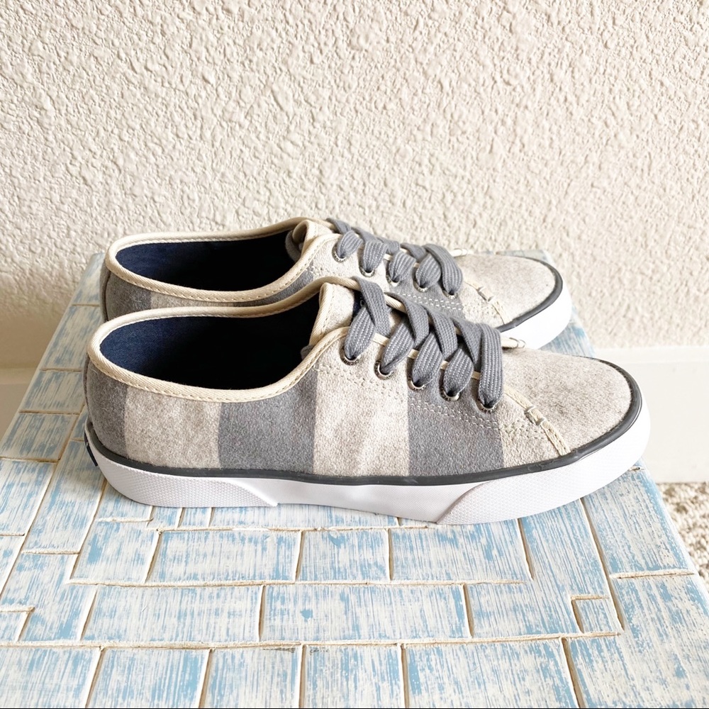 SPERRY Pier View Striped Wool Lace Up Sneaker NEW - Picture 3 of 9